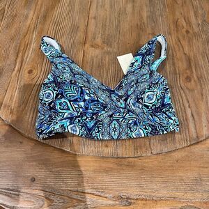 Sea Level Swim Australia Cross Front Multifit Bra Top Nightsky Size 4